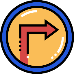 Turn right icon