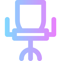 Desk chair icon