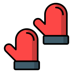 Snow gloves icon