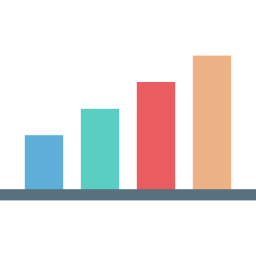 gráfico de barras Ícone