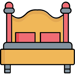 Sleeping bed icon