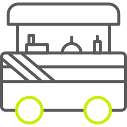 Food cart icon