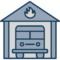 Fire station icon