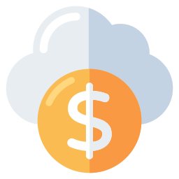 Cloud money icon