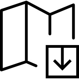 carta geografica icona