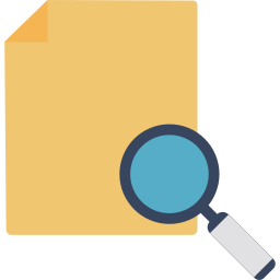 Paper inspection icon