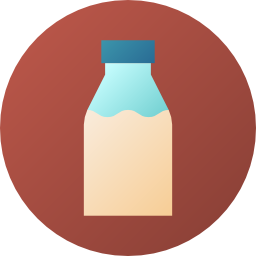 Milk bottle icon