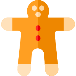 Gingerbread man icon