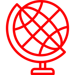 Earth globe icon