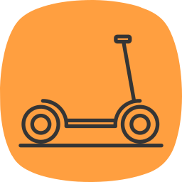 Kick scooter icon