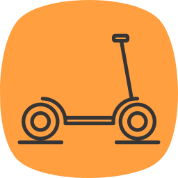 Kick scooter icon