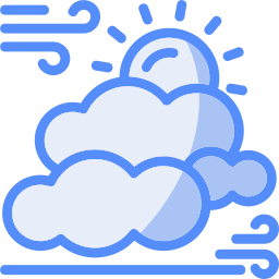 Sun and cloud icon