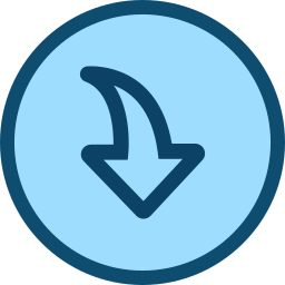 Arrow down icon