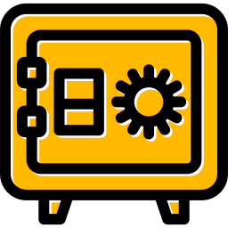 cassetta di sicurezza icona