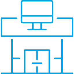 negozio di elettronica icona