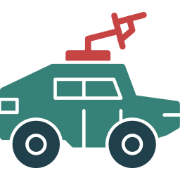 Military vehicle icon