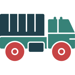 Military truck icon