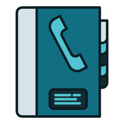 Phone book icon