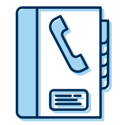 Phone book icon