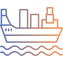 Cargo ship icon