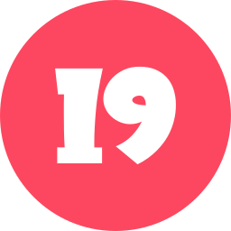 numéro 19 Icône