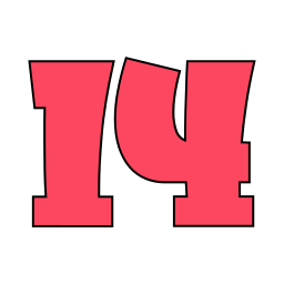 Number 14 icon