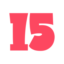 Number 15 icon