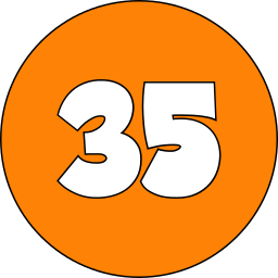 Thirty five icon