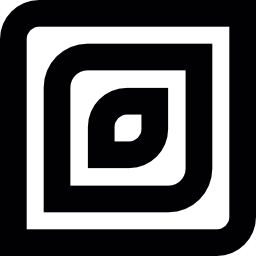 dekorative quadrate icon