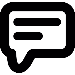 Rounded small speech bubble icon