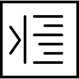 Right alignment icon