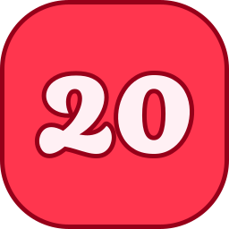 número 20 Ícone