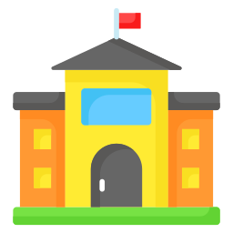 School building icon