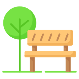 Park bench icon