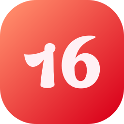 número 16 Ícone