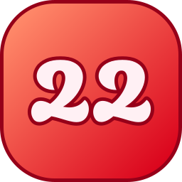 número 22 Ícone