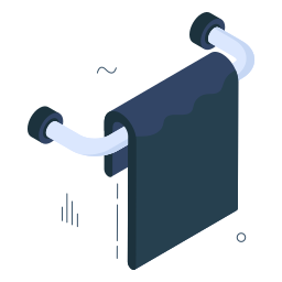 Towel stand icon