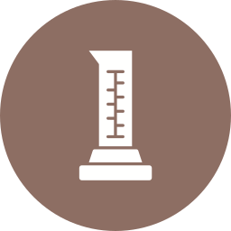 Graduated cylinder icon