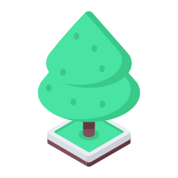 immergrüner baum icon