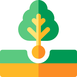 einen baum pflanzen icon