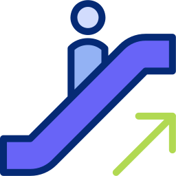 rolltreppe hoch icon