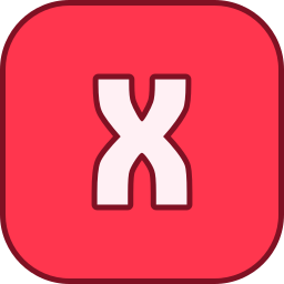 Letter x icon