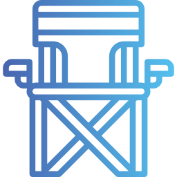 Camping chair icon