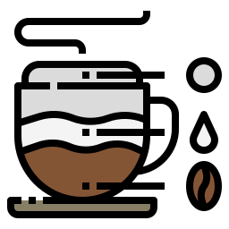 latte macchiato icona