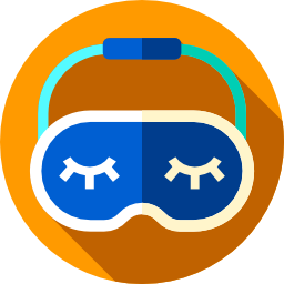 Sleeping mask icon