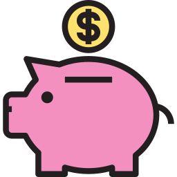 Piggy bank icon