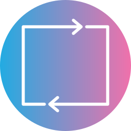 seta circular Ícone