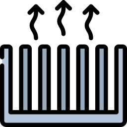 dissipateur de chaleur Icône