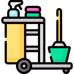 Cleaning cart icon