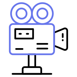 Movie camera icon